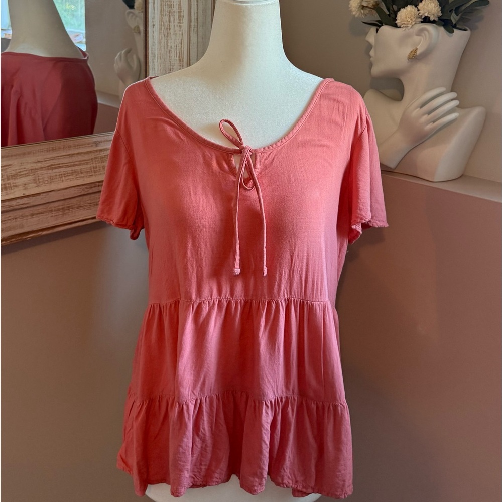SO Women’s Small Pink Short Sleeve‎ Blouse